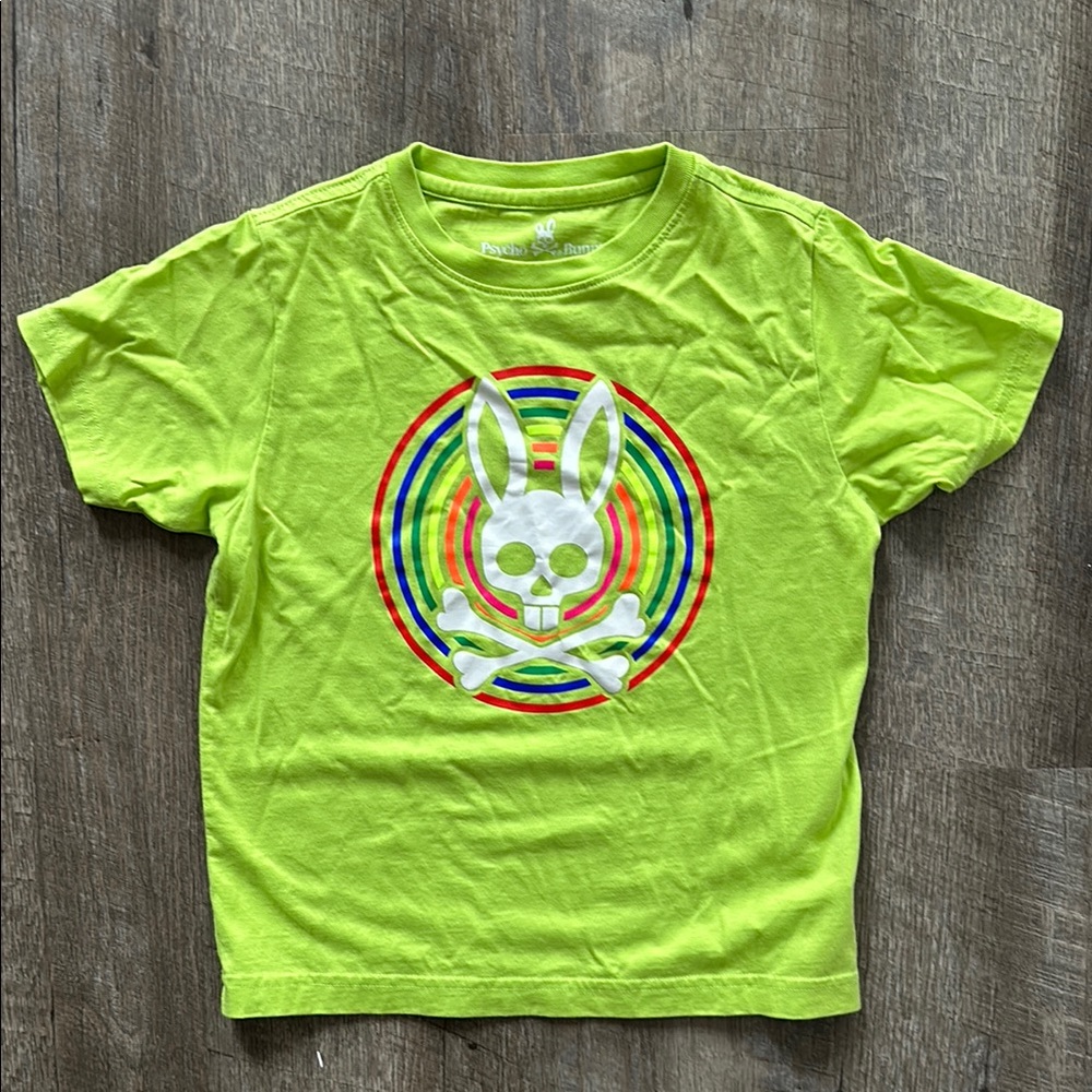 Psycho Bunny Kids Lime Green T-Shirt